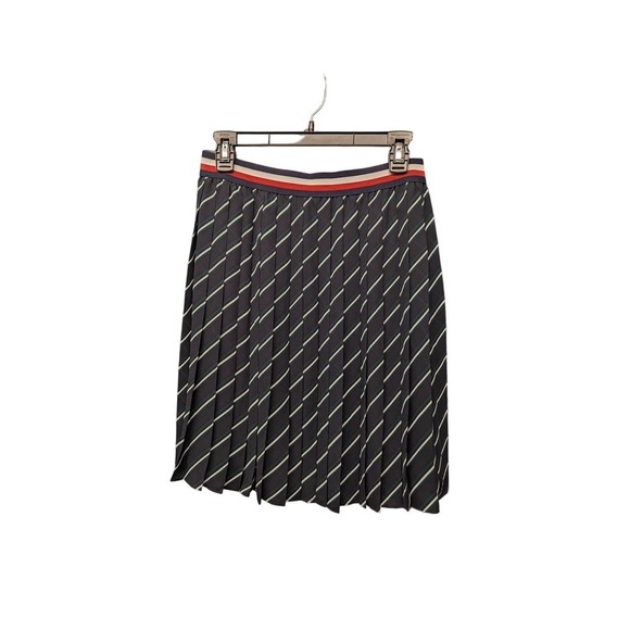 NWT TOMMY HILFIGER Size 4 Skirt Pleated Striped Elastic Waist - Picture 1 of 9